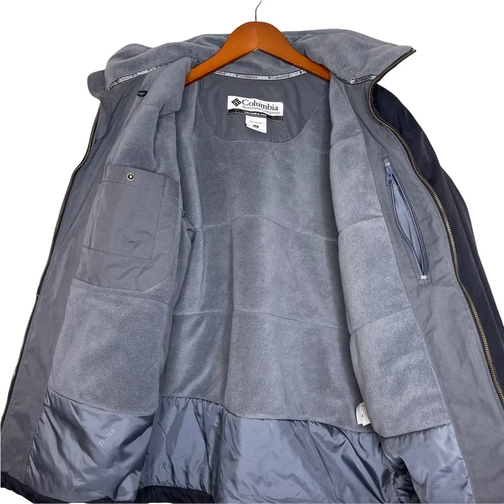 COLUMBIA Water Wind Resistant Mock Neck Fleece Lined  Insulated Jacket Size LT